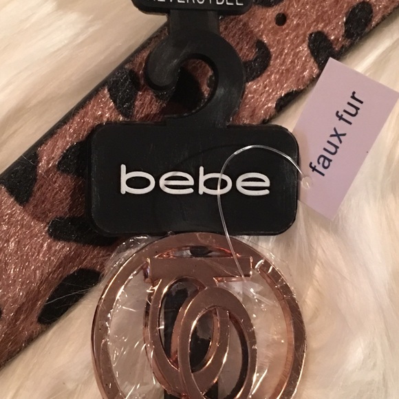 ❌SOLD❌Bebe Logo Reversible Belt Leopard Print - Picture 6 of 6